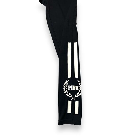 Victoria Secret Pink with Neon Pink Foldover Yoga Leggings Small - Picture 3 of 11